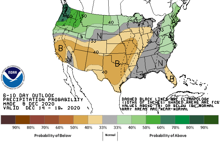 6-10 Day Precipitation Probability Outlook